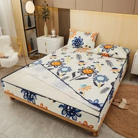 printing waterproof mattress cover with zipper queen twin bed fitted sheet 6 sides removable inclusive mattress protector pad