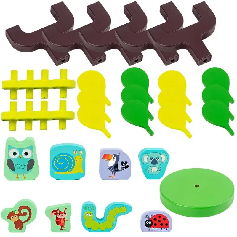 

Wooden Board Game Brain Teasers Logic Game Stacking Blocks Montessori Toys For Shapes Perception And Recognition Matching Logic