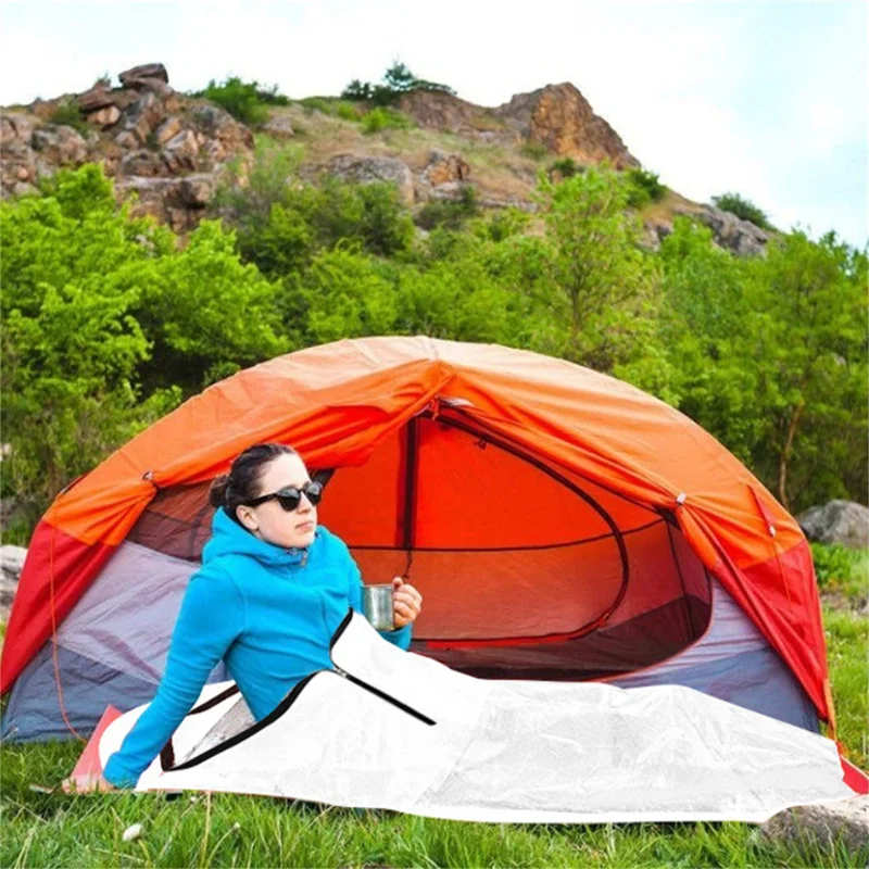 

Sleeping Bag Waterproof Lightweight Thermal Emergency Sleeping Bag Survival Blanket Bag Camping Hiking Outdoor Activities