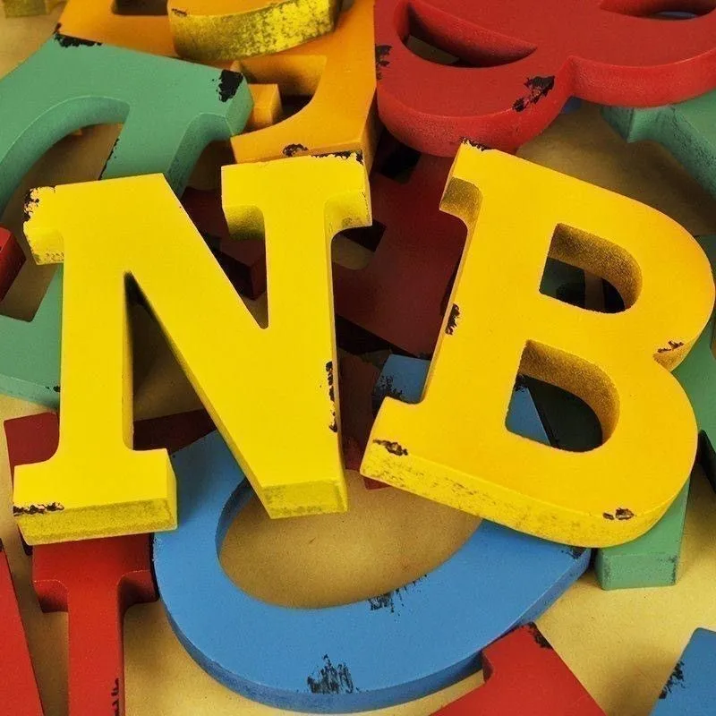 

Vintage Style Minimalist Creative Digital Ornament Wooden English Letters Home Decoration Wedding Decoration Shooting Prop ZD882