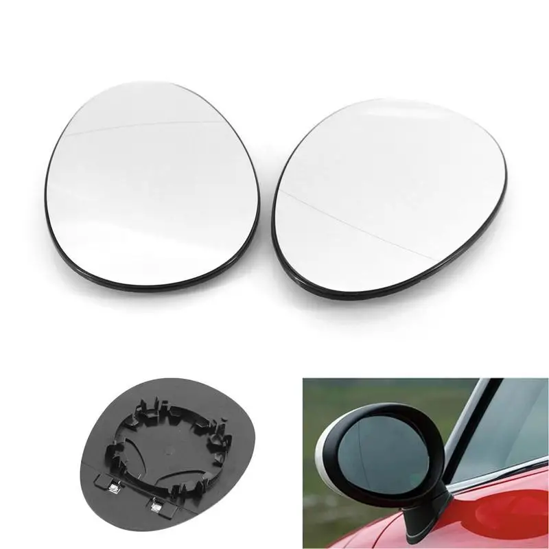 

Автомобильное боковое зеркало заднего вида с подогревом, стекло, антибликовое зеркало, объектив, антибликовое покрытие, подходит для BMW Mini R55 R56 R57 2007-2014