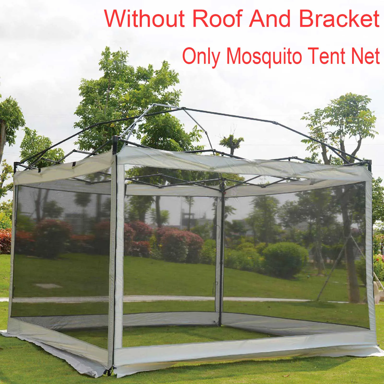 Camping Mosquito Tent Net Portable Folding Mesh 300D Outdoor Mosquito Repellent Sunshade Mesh For Camping Accessories