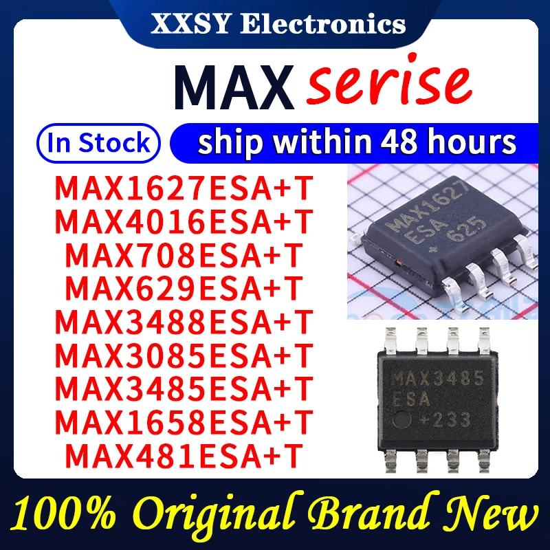 MAX1627ESA+T MAX4016ESA+T MAX708ESA+T MAX629ESA+T MAX3488ESA+T MAX3085ESA+T MAX3485ESA+T MAX1658ESA+T MAX481ESA+T В наличии Новый