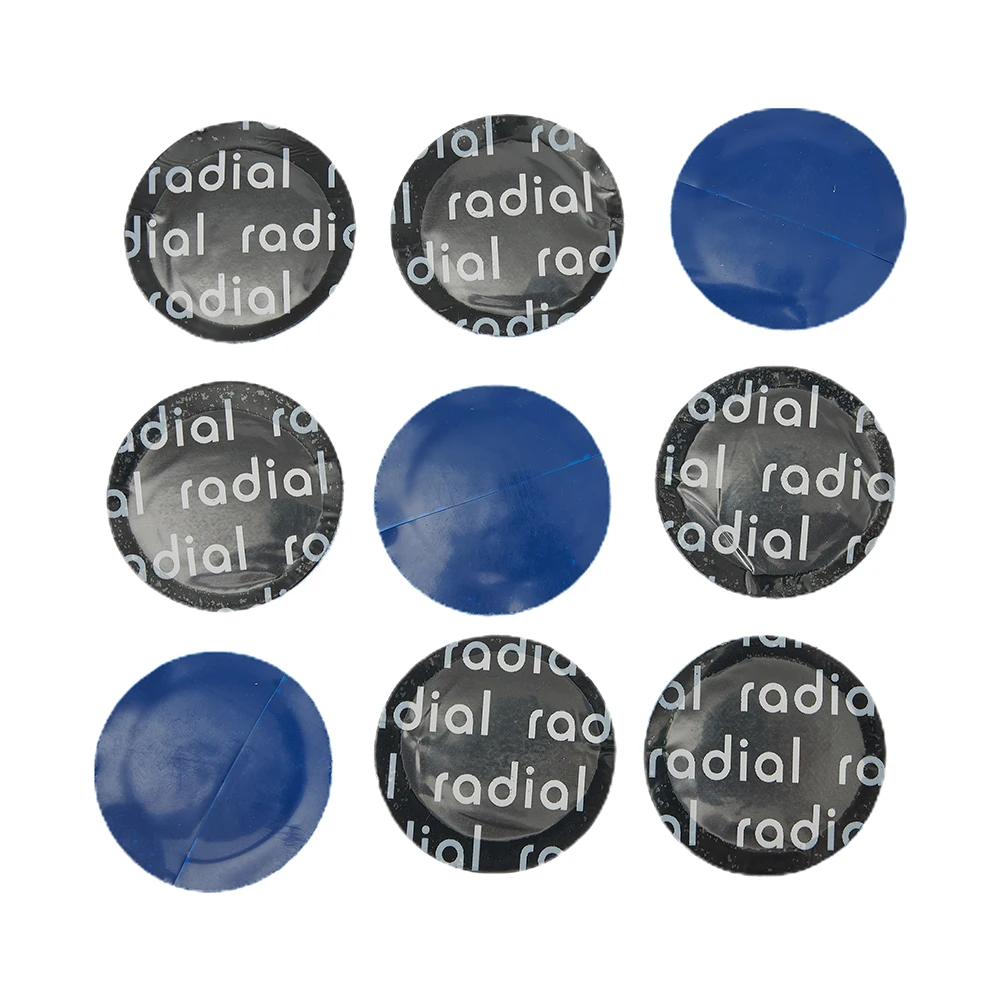

Tire Repair Tyre Patches 967674 Model 32mm/1.3inch Diameter Blue Color Easy To Use Rubber Material Rubber Wired Brand New