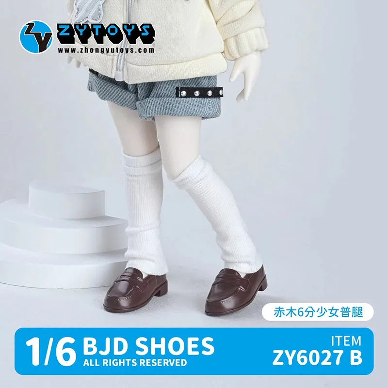 Фото ZYTOYS ZY6027 Обувь для BJD кукол 1/6 масштаба, черные туфли JK, студенческие туфли, модель из ПВХ, подходят для фигурок BJD 1:6 №2