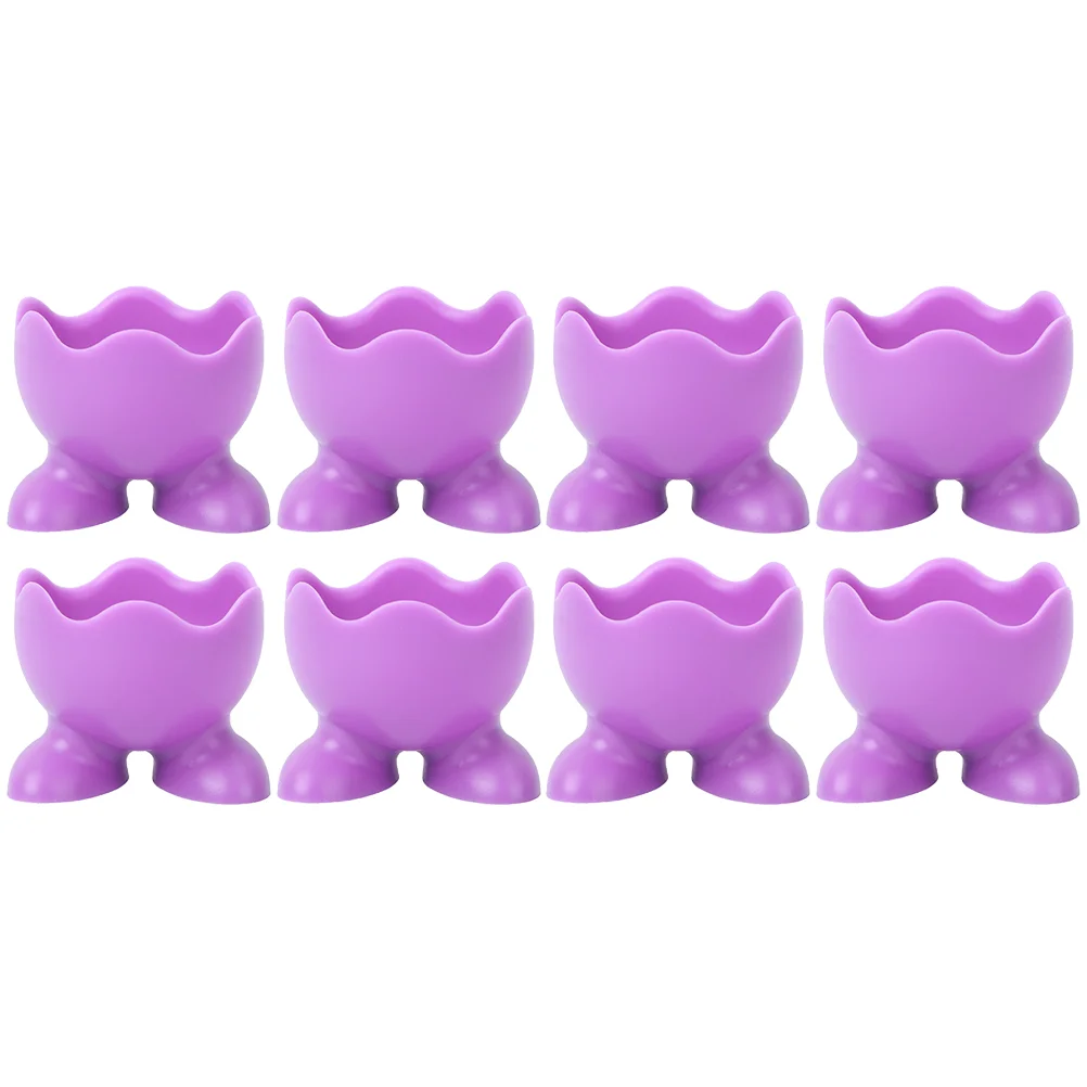 

Egg Poacher Cups Boiled Silicone Poaching Poachers Serving Holder Tabletop Tray Cup Stick Non Microwave Pan Molds Bites Mini
