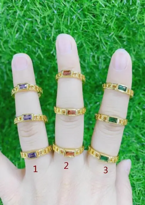 

2 шт., женские кольца с фианитами