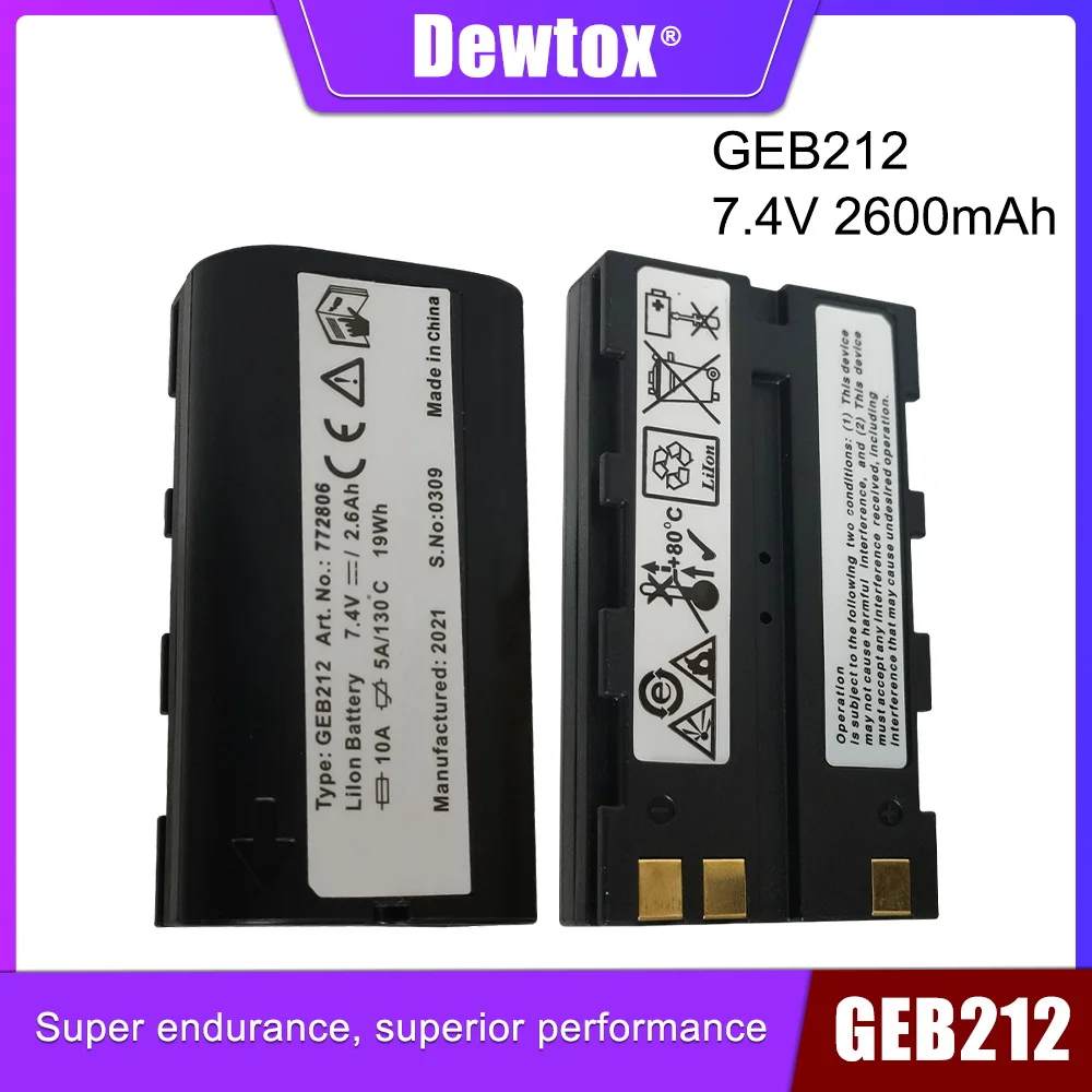 

Высококачественный Сменный аккумулятор для Dewtox ATX1200 ATX1230 GPS1200 GPS900 GRX1200 7,4 В 2600 мАч