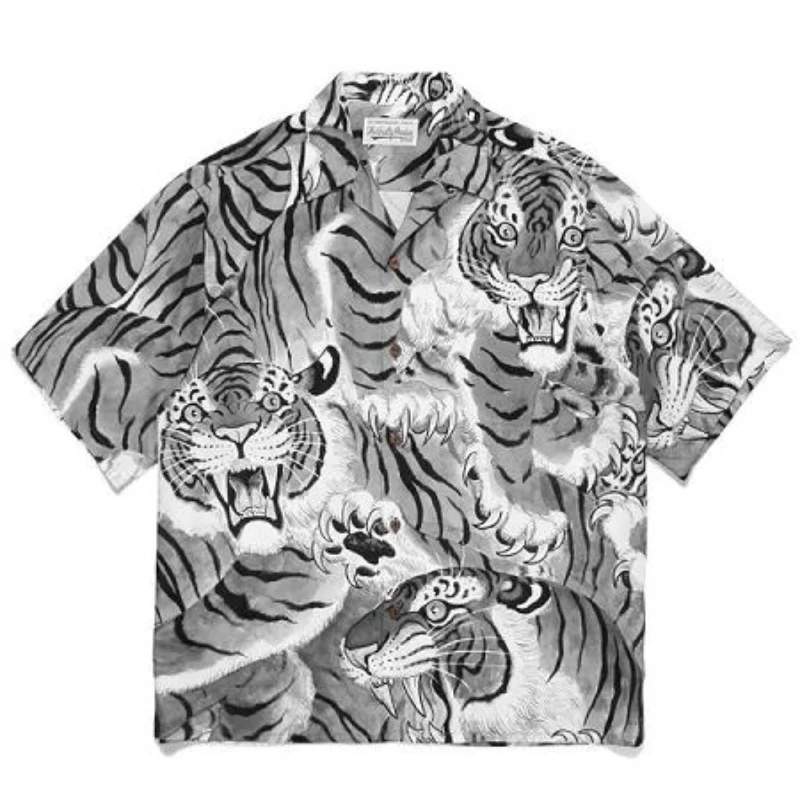 

Футболка Haikyuu для мужчин и женщин, крутая тканевая рубашка с принтом тигра, облегающая футболка, европейские размеры, лето
