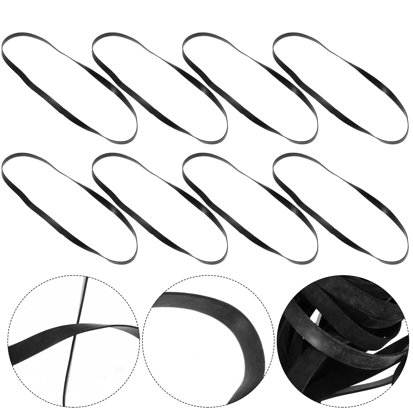 

Belt Machine Cassette Repair Video Tape Flat Rubber Recorder Record Common Square