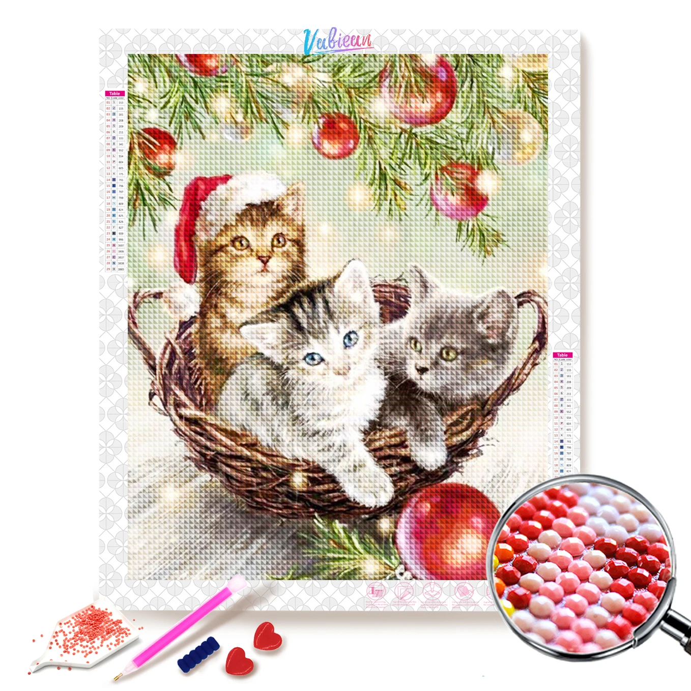 

5D DIY Cat Diamond Painting Cross Stitch Diamond Embroidery Picture of Rhinestones Home Decor