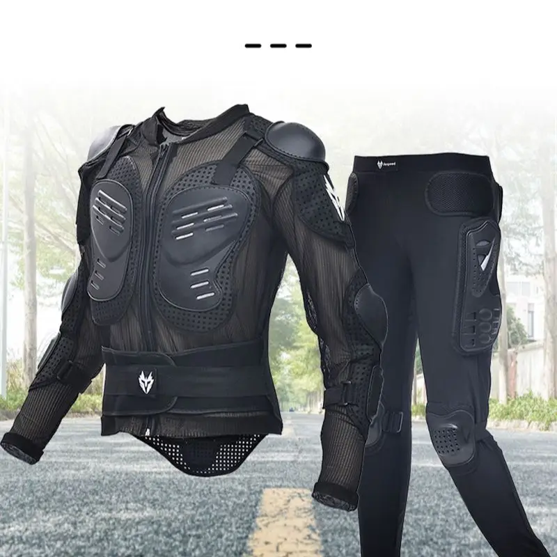 Breathable Motorcycle Jackets Pant Armor Racing Body Protector Jacket Racing Suits Motocross Motorbike Protective Gear