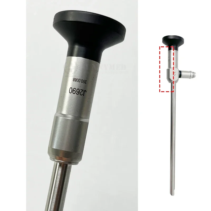 SY-P043LA 8 мм жесткий ларингоскоп для взрослых 90 градусов хирургический инструмент