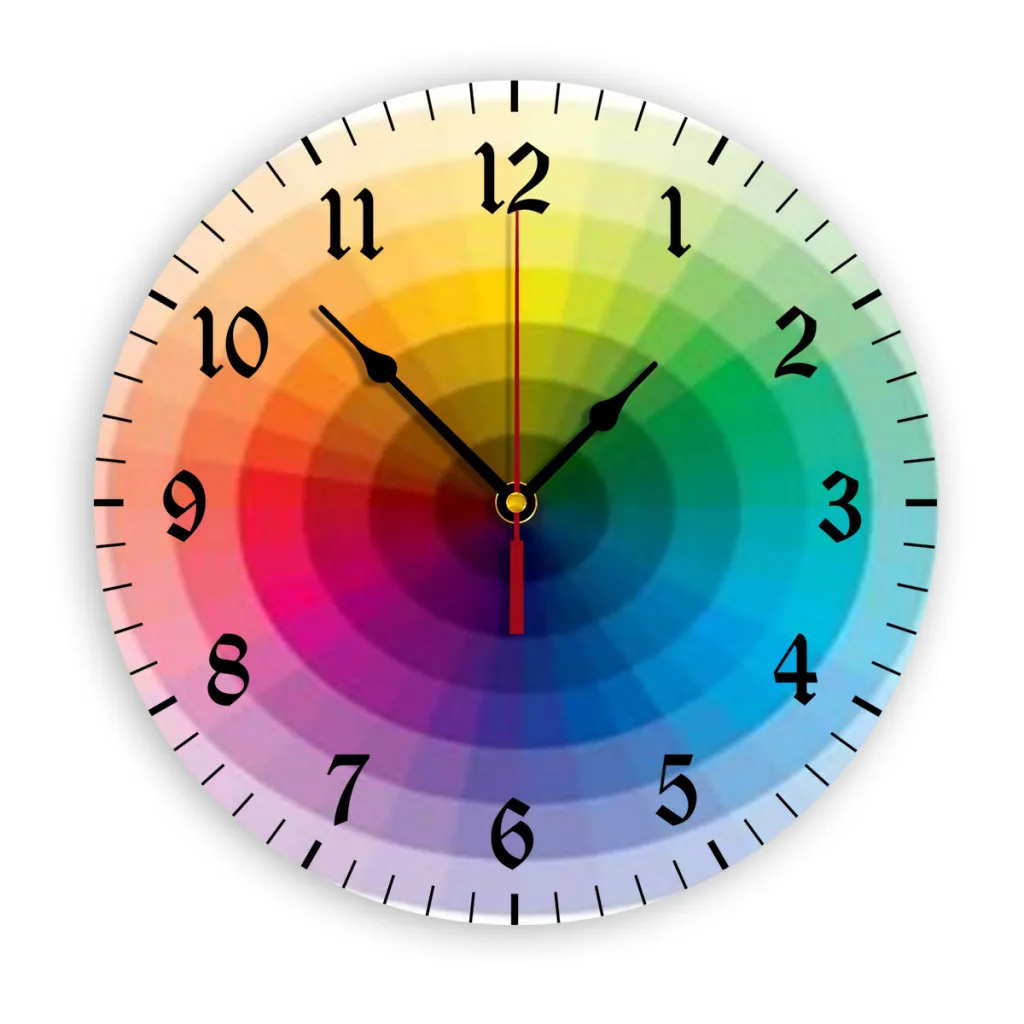 Хроматографическое искусство современные простые и настенные часы для кабинета