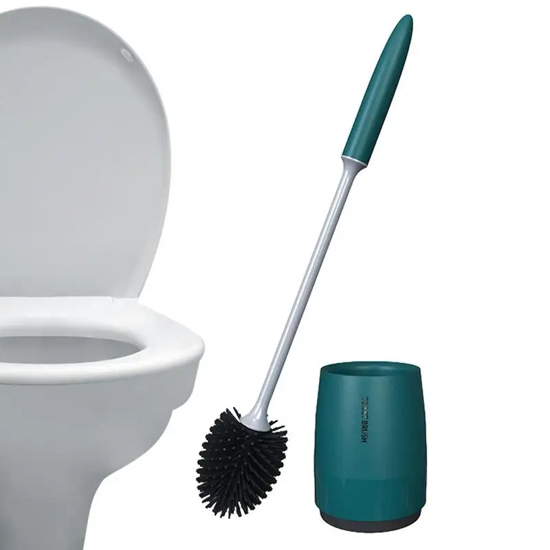 

Silicone Toilet Brush WC Cleaner Brush Wall Floor Bathtubs And Accessories Cleaning Tools Cleanliness Bathroom Accessories