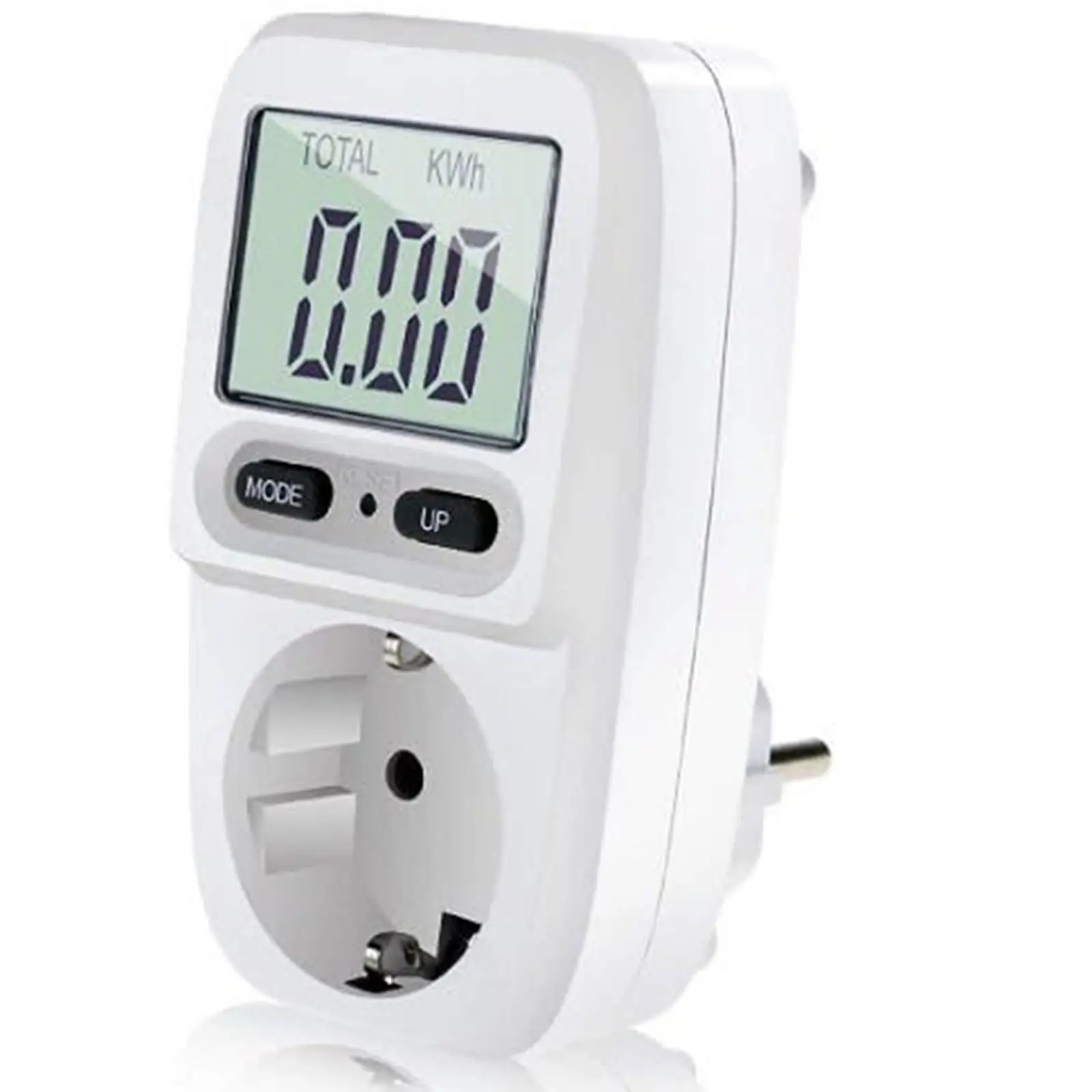 

230V 16A EU Digital LCD Display Power Meter Socket Switch Current Meter Electricity Energy Cost Meter Measuring Power Analyzer