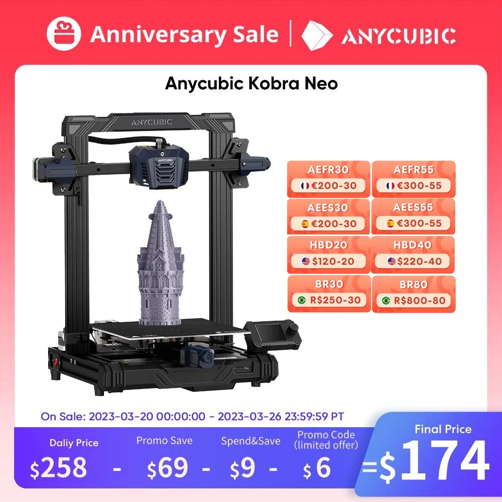 3d Принтер Anycubic Kobra Neo Купить