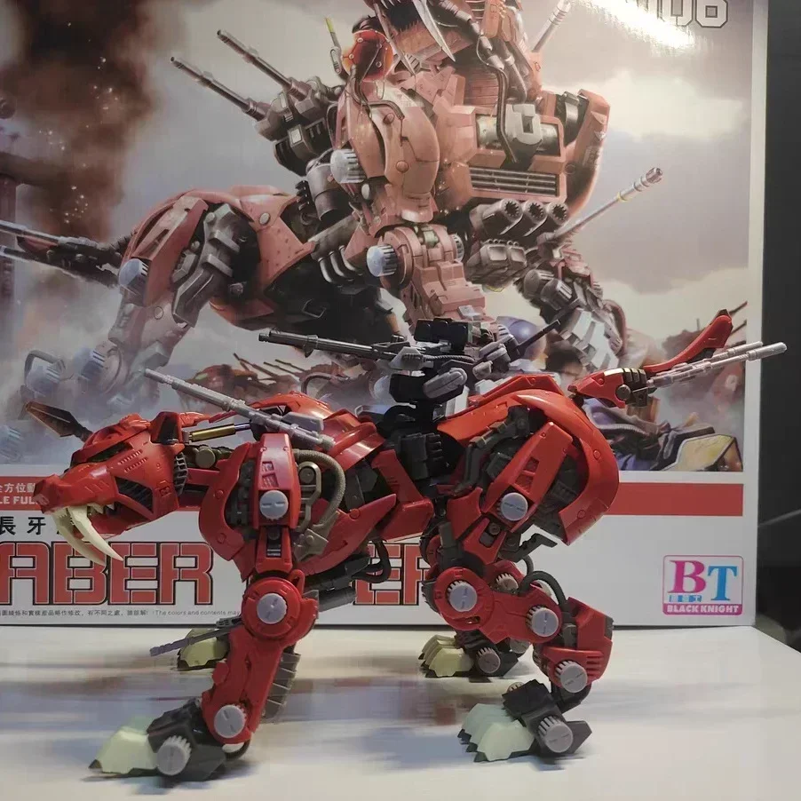 BT Модель 1/72 ZOIDS Red Saber Tiger Собранная модель Аниме Фигурка Игрушки Сборка День