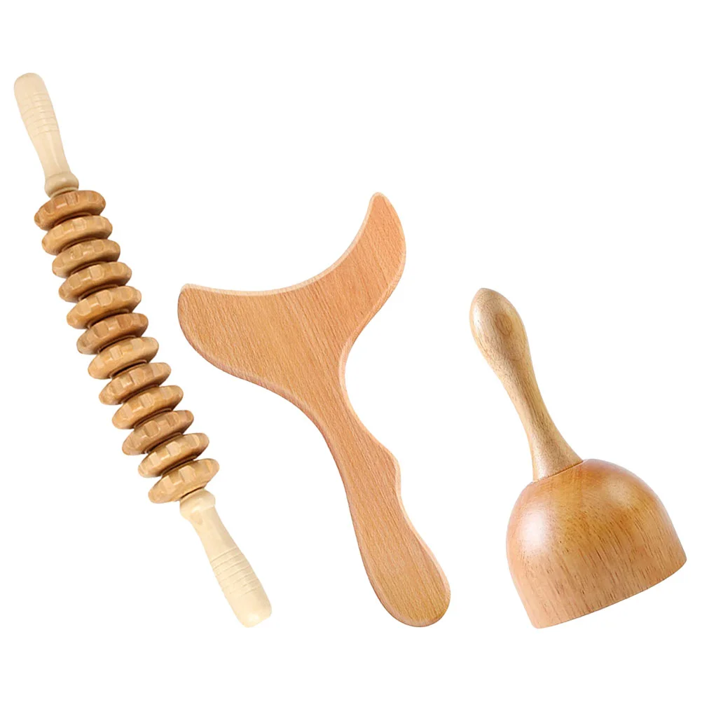 

Madeira Thigh Massager Body Tool Daily Use Massaging Board Neck Compact Manual Wood Sculpting Tools Roller Stick