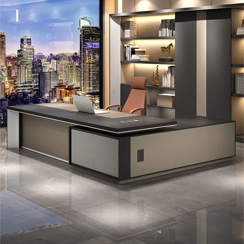 Роскошная современная офисная Рабочая станция настольный компьютер L-образной