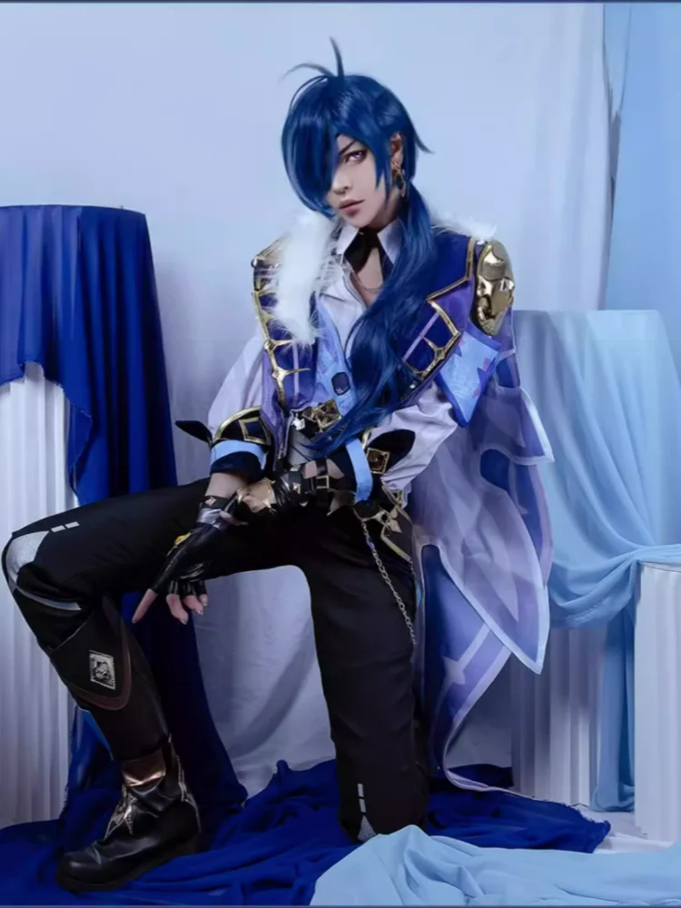 Kaeya косплей игра Genshin Impact Мужская Красивая униформа полный комплект аниме одежда