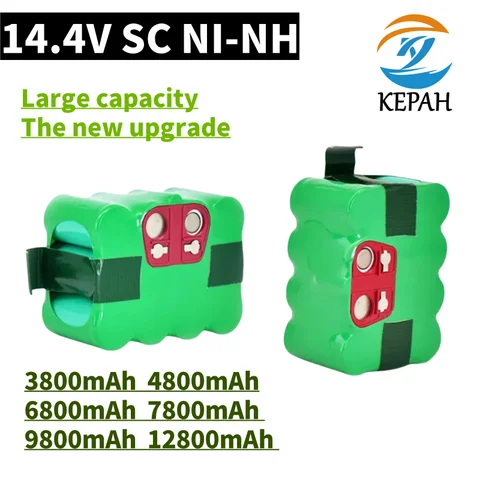 2025 НОВЫЙ Ni-MH аккумулятор SC 14,4 В 3800-12800 мАч для KV8 XR210 XR510 XR210A XR210B XR510B XR510C Пылесос Подметальный робот