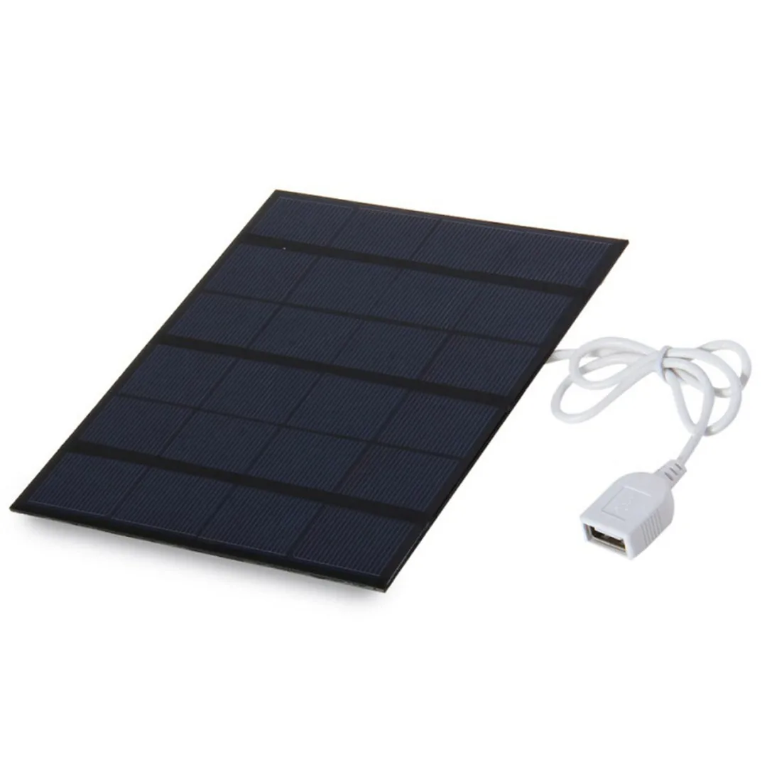 

1pc Solar Panel 6V/3.5W Polysilicon Panels Mini Solar Cells DIY USB2.0 Interface For Phone/Household Lighting Fast Charger Tool