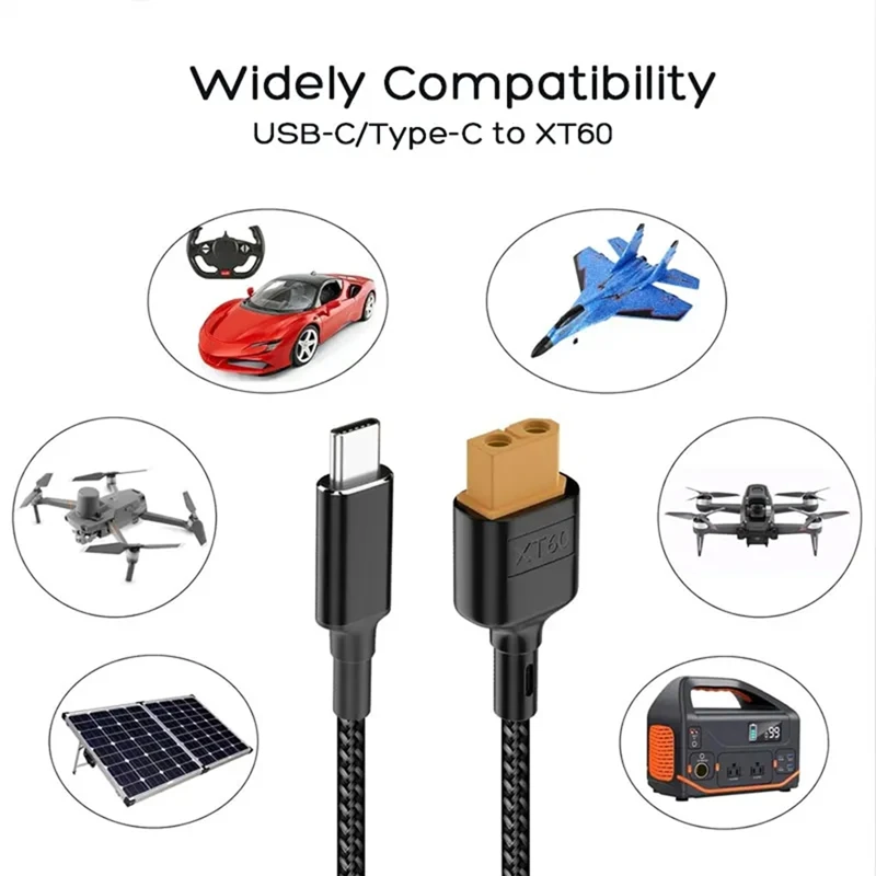 Зарядный кабель USB-C Type-C к XT60 PD 100 Вт 20 В/5 А зарядный для зарядного устройства Tool-Kitrc
