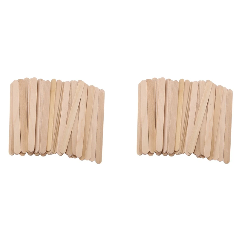 

400 Pcs Craft Sticks Ice Cream Sticks Wooden Popsicle Sticks 114MM Length Treat Sticks Ice Sticks