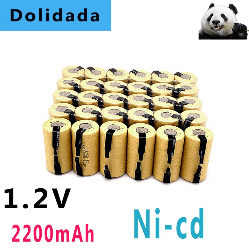 

Аккумуляторная батарея для отвертки Sc 1,2 в 2200 мАч Sub C Ni-cd аккумуляторные батареи с язычком для электроинструмента запасные части для батареи...