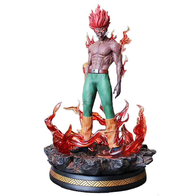

Naruto Shippuden Anime Figurines Model Might Guy Night Kay VS Madara GK Action Figure Statue With Led Collectible Toy Doll Gifts