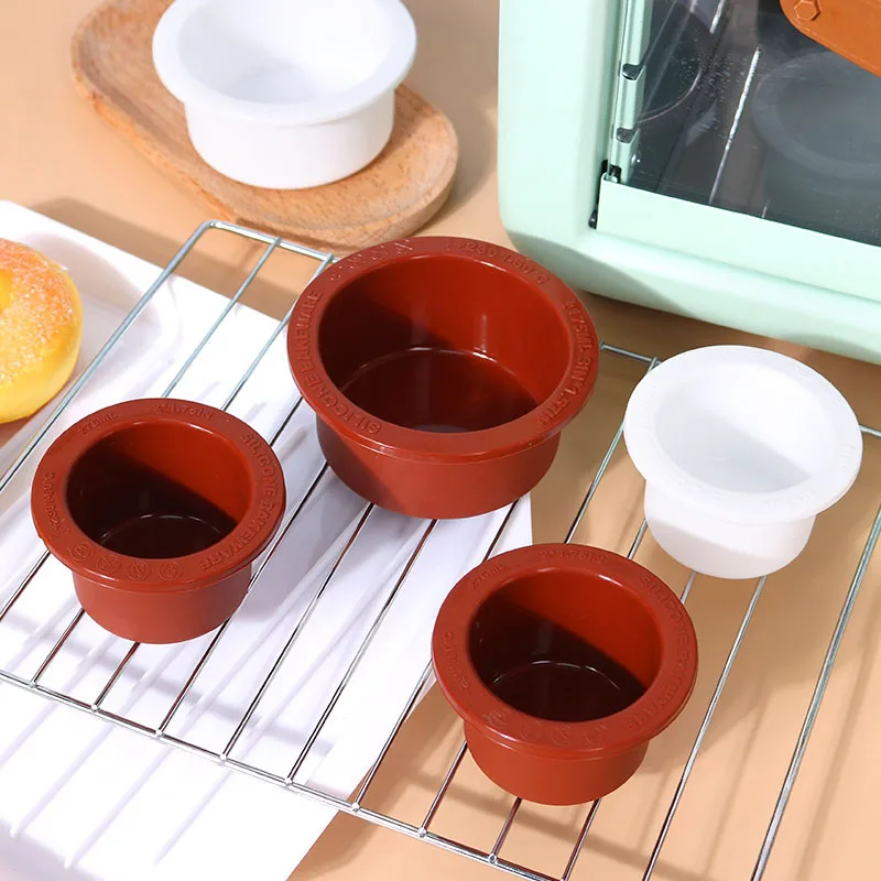 

Round Baking Silicone Mold Muffin Mousse Cake Mold Baking Accessories Silicone Molds DIY Toast Bread Baking Tool Bakeware