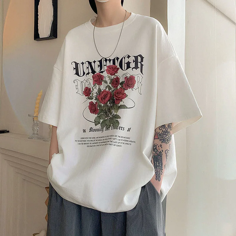 

Женская длинная белая рубашка с графическим принтом и надписью, Женская Повседневная летняя блузка