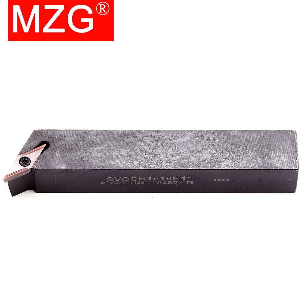 MZG SVQCR1616 SVQCR2020 SVQCR2525 Внешний токарный инструмент SVQCR SVQCL Режущий брусок VCGT Вставка