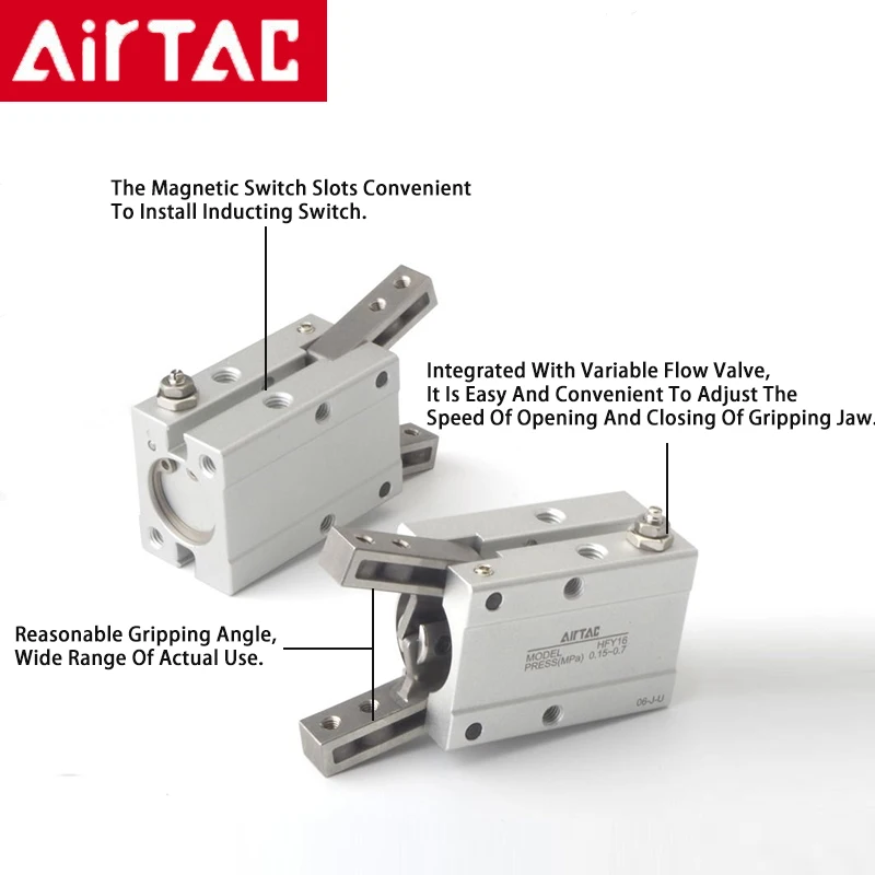 Airtac Air Gripper-HFZ/HFY-6/10/16/20/25/32/40