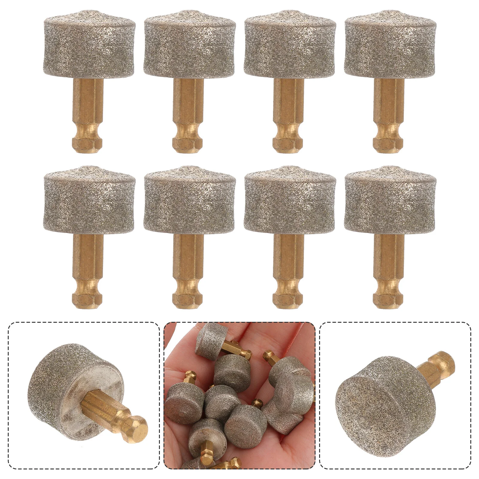 

10Pcs Nail Grinder Replacement Head Grinding Wheel Pet Nail Grinder Replacement Tip Professional Raised Grinding Head for