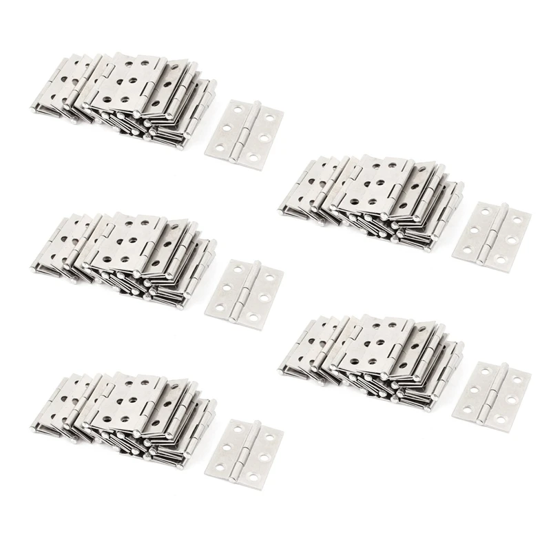 

100 Pcs Stainless Steel Wardrobe Cabinet Door Folded Door Hinge