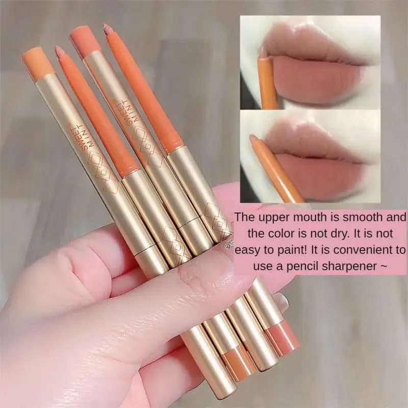 

Slim Lipliner Matte Soft Foggy Surface Lipstick Sense Of Atmosphere Waterproof Long Lasting Not Easy To Fade Nonstick Cup Makeup