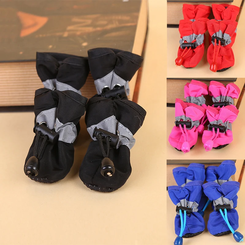 

4 шт./комплект, водонепроницаемые ботинки для собак