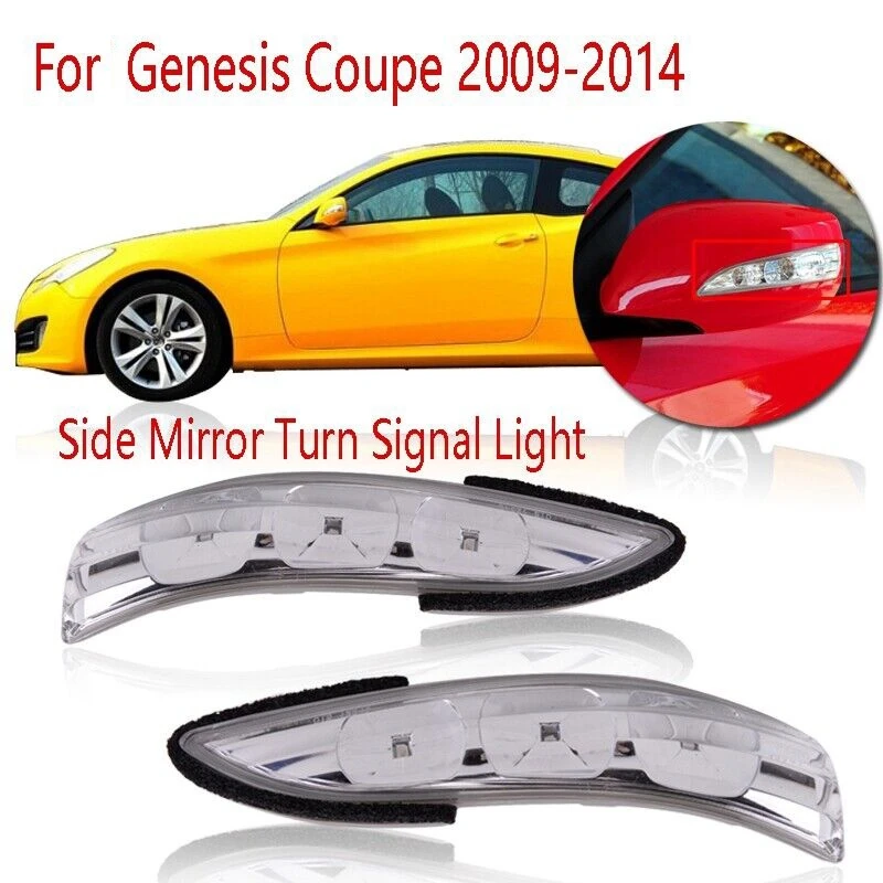 

Car Outside Rearview Mirror Turn Signal Light Blink Lamp 87613 2M000 87614 2M000 For Hyundai Genesis Coupe 2009-2014