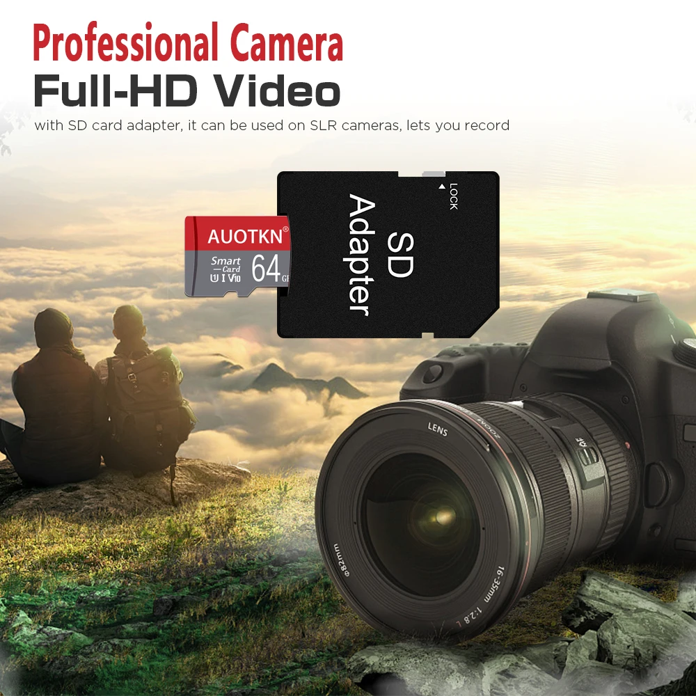 

AuoTKN Micro SD Card 128GB High Speed Memory card 256GB TF Card Class10 Micro Mini SD Card 64GB tf flash card For cameras Phone