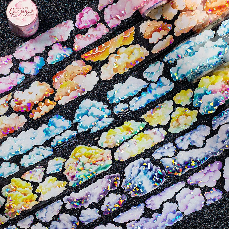 1 шт./1 лот наклейки для скрапбукинга декоративные клейкие ленты облака свернутые