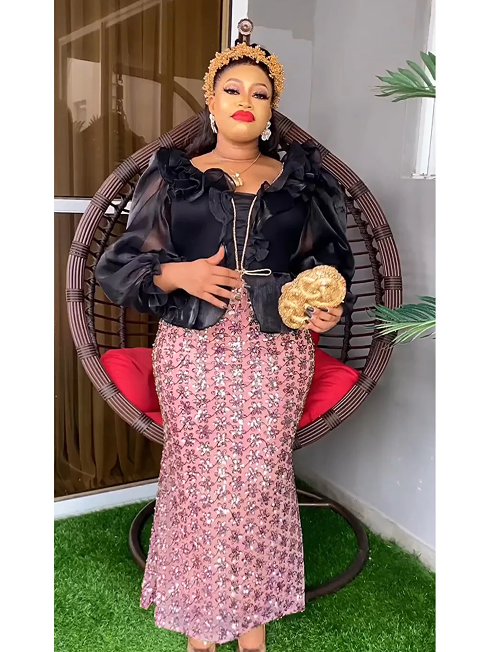Plus Size Sequin Mesh Dress Lady Floral Evening Party Cloth Casual Luxury Long Robe 2023 Summer Elegant And Pretty Women's Dress