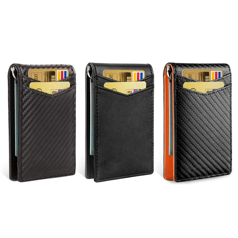 

RFID Clip Wallet Money Blocking Credit Card Cash Holder for Case Male Pu