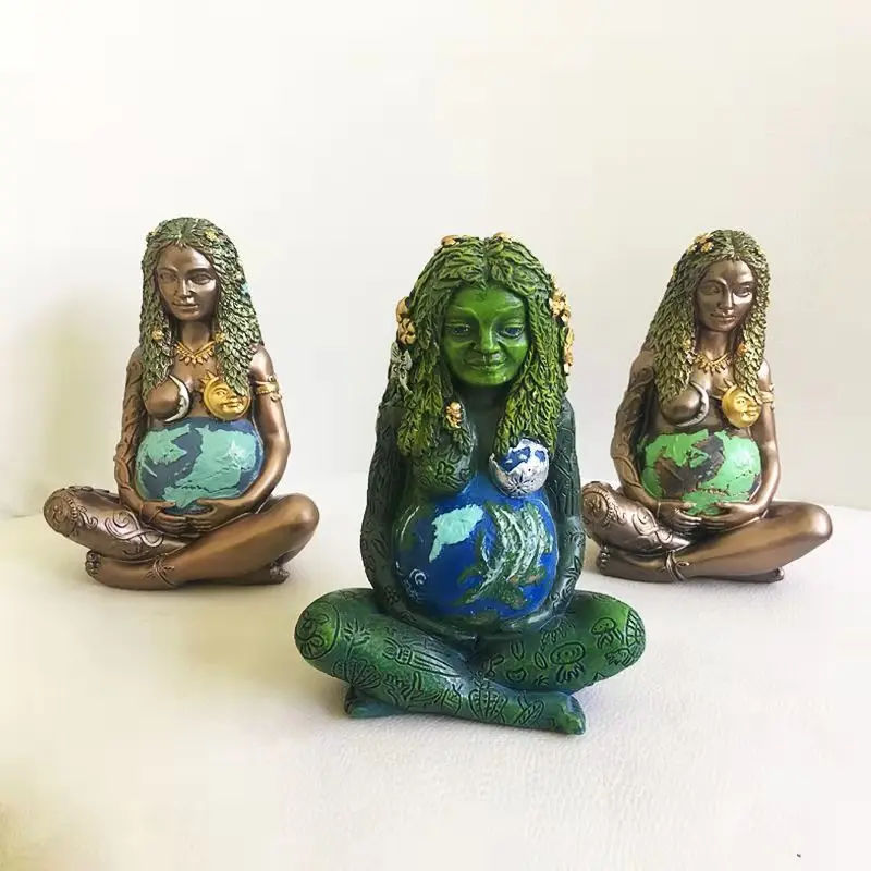

Home Decor Mother Earth Millennial Goddess Resin Ornaments Sculptures Figurine Interior Decorative Home living Room Decoration