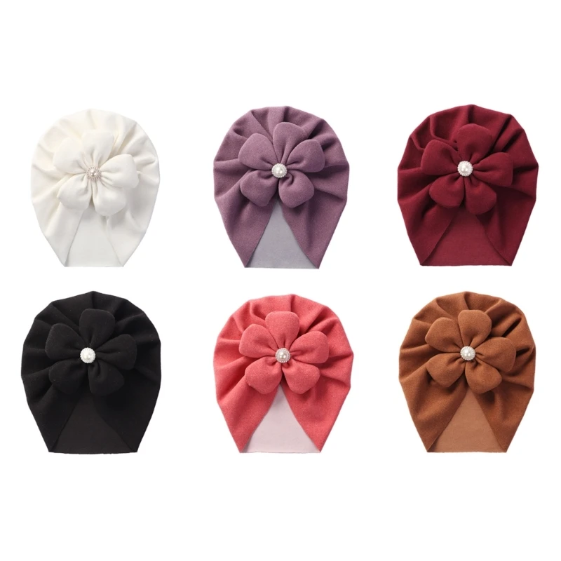 

Baby Winter Caps Turban Hat Headdress Cute Flower Hat Infants Clothing Accessory
