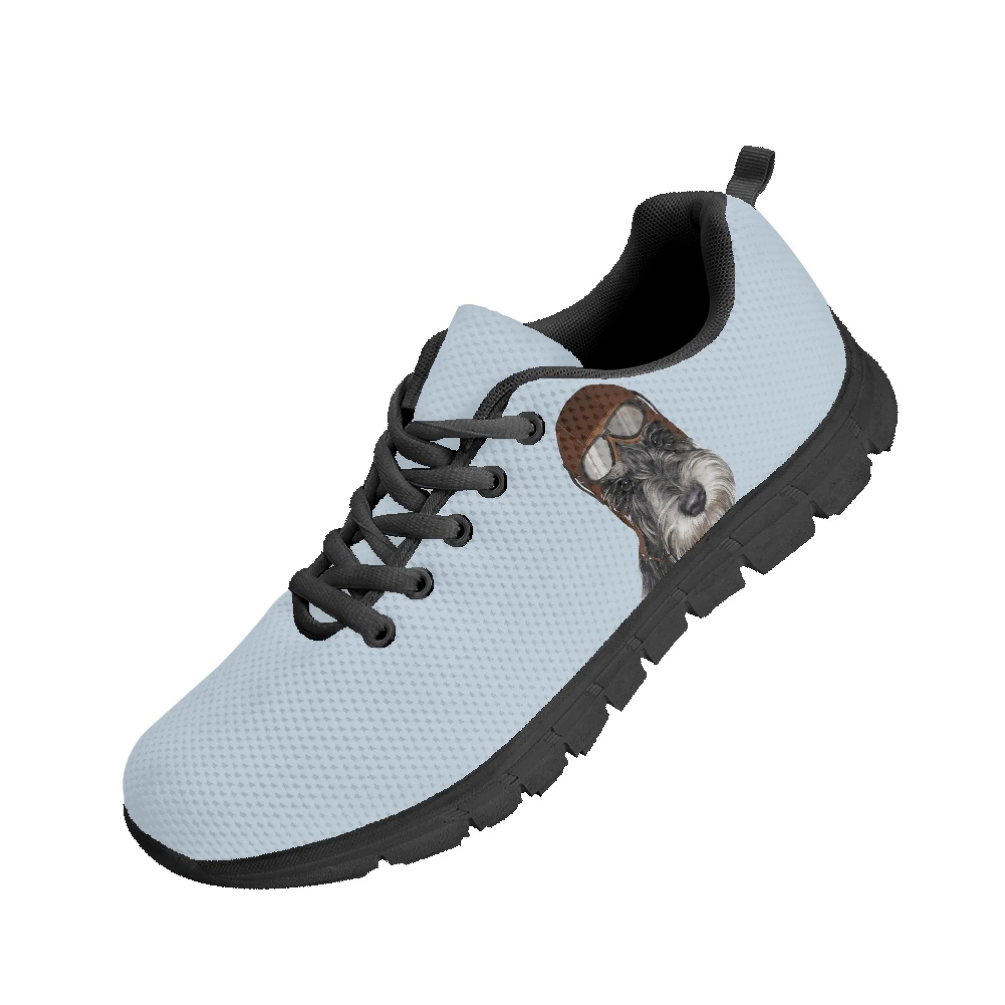 Yikeluo Cartoon Pattern Print Flats Ladies Shoes Casual Spring Autumn Summer Air Mesh Light Women Footwear Zapatos Mujer