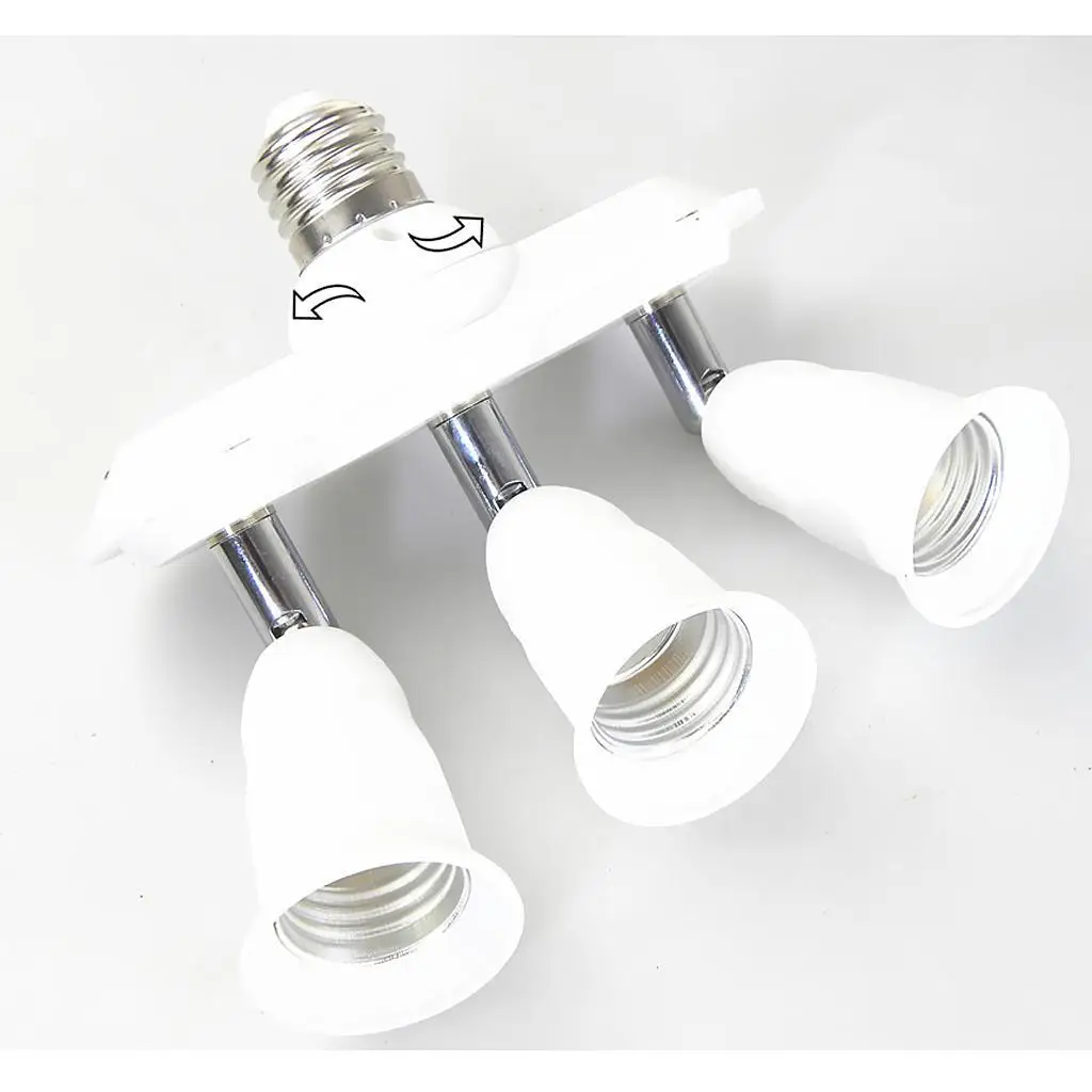 

Screw-in Bulb Socket Adapter Converter Bulb Lamp Socket Splitter E27 To 3E27
