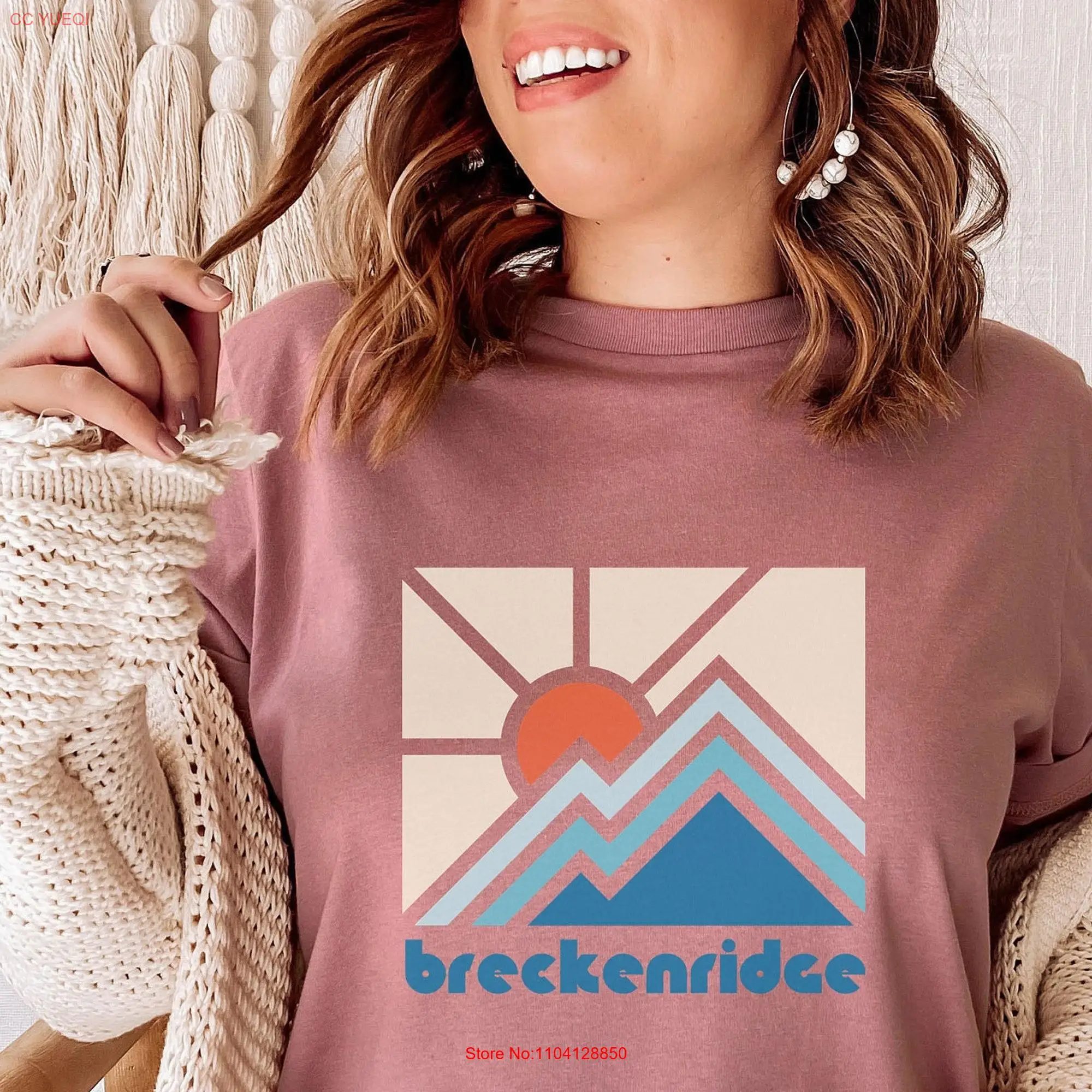 Футболка Breckenridge в стиле Колорадо цветная футболка ретро с длинным или коротким