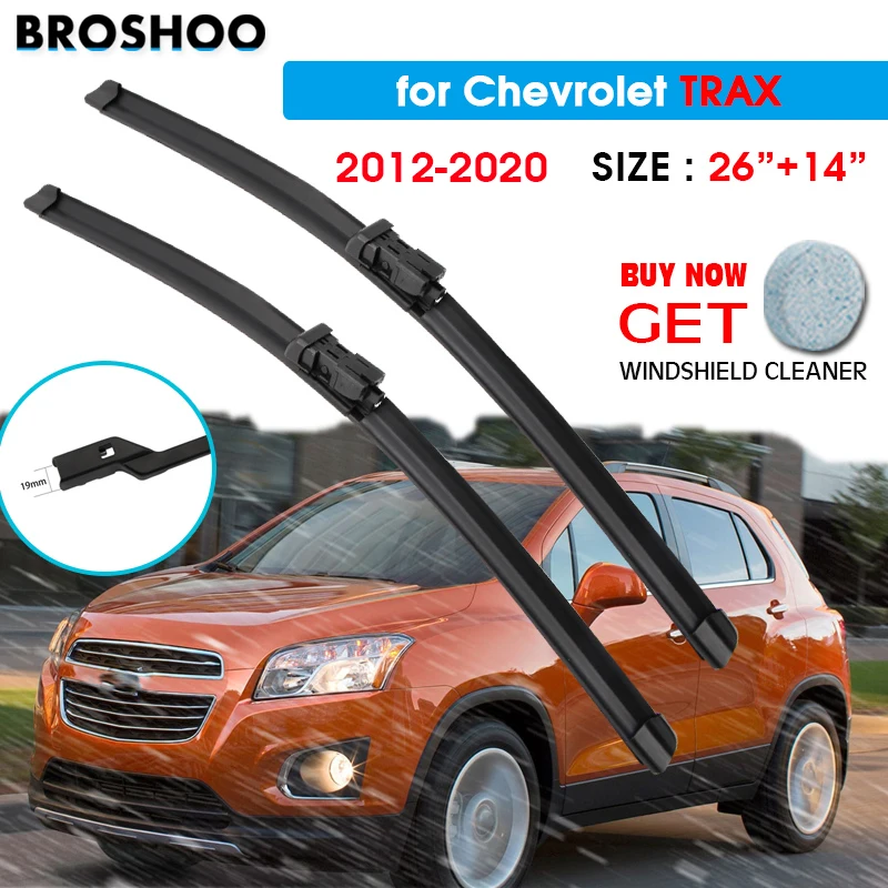 

Щетка стеклоочистителя автомобиля для Chevrolet TRAX 26 "+ 14" 2012-2020 Авто ветровое стекло стеклоочистителей мытья окна Fit кнопка рычаг